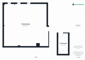 Grundrisse Trockenboden & Dachboden